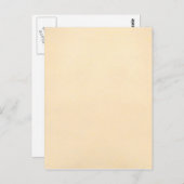 ヴィンテージ1817羊皮紙紙テンプレート空白の ポストカード (正面/裏面)