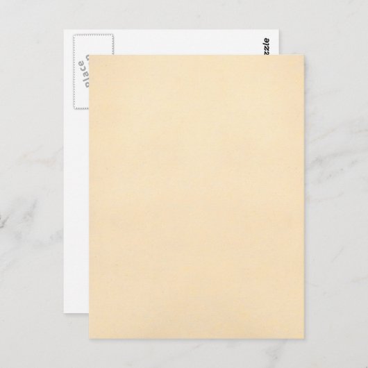 ヴィンテージ1817羊皮紙紙テンプレート空白の ポストカード (正面/裏面)