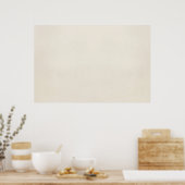 ヴィンテージ1817羊皮紙紙テンプレート 空白の ポスター (キッチン)