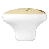 ヴィンテージ1830ハミングバードドロワノブ セラミックノブ (側面)