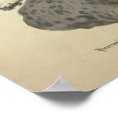 ヴィンテージ1831マッシュルーム品種ブラウンキャッププリント ポスター (角)