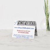 ヴィンテージ1831 Rail Trainブックマーク カード (裏面)