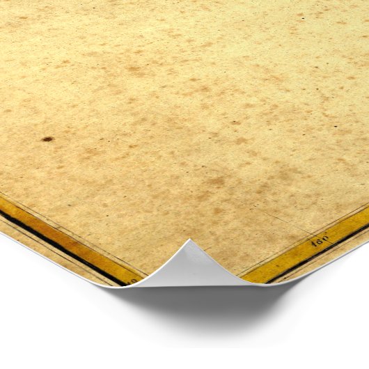 ヴィンテージ1837ハワイの地図 – ハワイアン諸島 ポスター (角)