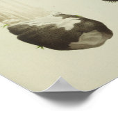 ヴィンテージ1841レッドキャップマッシュルームアートプリント ポスター (角)