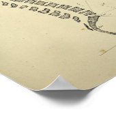 ヴィンテージ1843ヒト脊柱解剖学プリント ポスター (角)