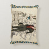 ヴィンテージ1844ビクトリアンの結婚結婚作品 アクセントクッション (裏面(縦))