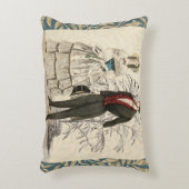 ヴィンテージ1844ビクトリアンの結婚結婚作品 アクセントクッション (正面(垂直))