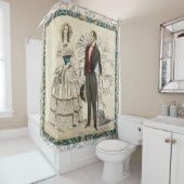 ヴィンテージ1844ビクトリアンの結婚結婚作品 シャワーカーテン (インサイチュ)