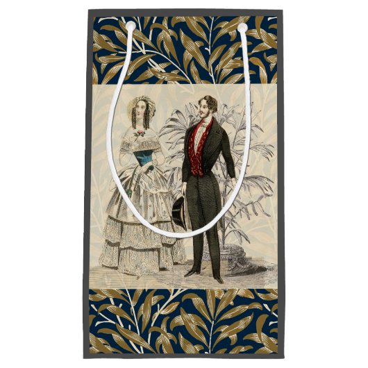 ヴィンテージ1844ビクトリアンの結婚結婚作品 スモールペーパーバッグ (正面)