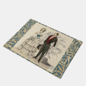 ヴィンテージ1844ビクトリアンの結婚結婚作品 ドアマット (アングル)