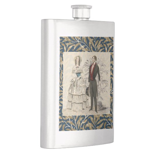 ヴィンテージ1844ビクトリアンの結婚結婚作品 フラスク (右)