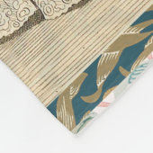 ヴィンテージ1844ビクトリアンの結婚結婚作品 フリースブランケット (角)