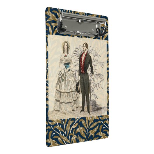 ヴィンテージ1844ビクトリアンの結婚結婚作品 ミニクリップボード (アングル)