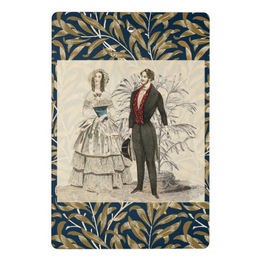 ヴィンテージ1844ビクトリアンの結婚結婚作品 ミニクリップボード (裏面)