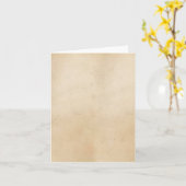 ヴィンテージ1850羊皮紙紙テンプレート 空白の カード (黄色い花)