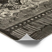 ヴィンテージ1853アートからジュールヴェルヌのザカリウス ポスター (角)