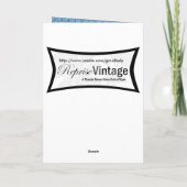 ヴィンテージ1860年代の女性 カード (裏面)