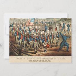 ヴィンテージ1862ヤンキーのボランティアがディクシーに行進 カード