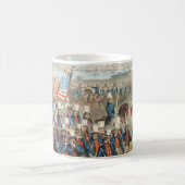 ヴィンテージ1862ヤンキーのボランティアがディクシーに行進 コーヒーマグカップ (中央)
