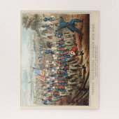 ヴィンテージ1862ヤンキーのボランティアがディクシーに行進 ジグソーパズル (縦)