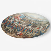 ヴィンテージ1862ヤンキーのボランティアがディクシーに行進 ペーパープレート (アングル)