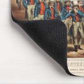 ヴィンテージ1862ヤンキーのボランティアがディクシーに行進 マウスパッド (コーナー)