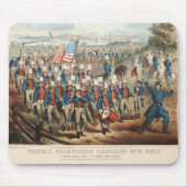 ヴィンテージ1862ヤンキーのボランティアがディクシーに行進 マウスパッド (正面)