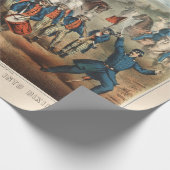 ヴィンテージ1862ヤンキーのボランティアがディクシーに行進 ラッピングペーパー (角)