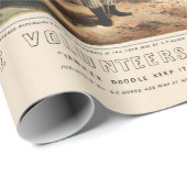 ヴィンテージ1862ヤンキーのボランティアがディクシーに行進 ラッピングペーパー (ロールコーナー)