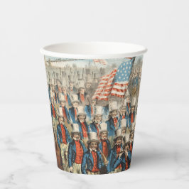 ヴィンテージ1862ヤンキーのボランティアがディクシーに行進 紙コップ