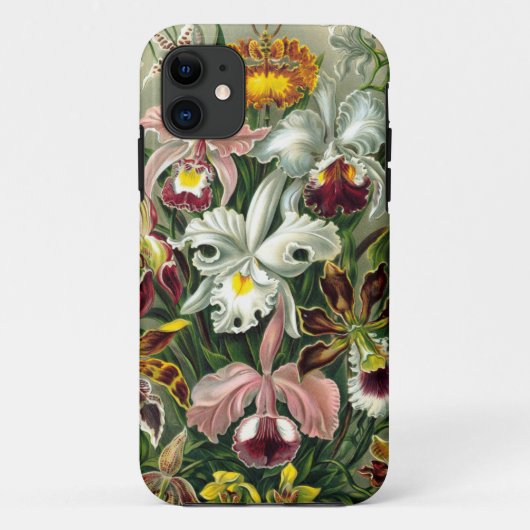 ヴィンテージ1865の植物の蘭の絵 Case-Mate iPhoneケース (裏面)