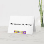 ヴィンテージ1869シンシナティ赤ストッキング誕生日 カード (裏面)