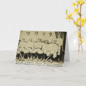 ヴィンテージ1869シンシナティ赤ストッキング誕生日 カード (黄色い花)