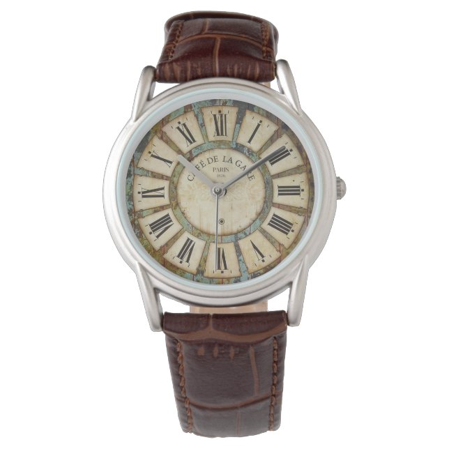 ヴィンテージ1870のステーションカフェウォッチ 腕時計 (正面)