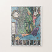 ヴィンテージ1871年ロサンゼルスの地図 ジグソーパズル (縦)