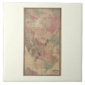 ヴィンテージ1872ブルックリンの地図 – ニューヨーク，クイーンズ タイル (正面)