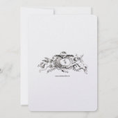 ヴィンテージ1874植物学フローラ 招待状 (裏面)