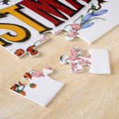 ヴィンテージ1876メリークリスマスパズル ジグソーパズル (側面)