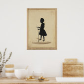 ヴィンテージ1880のゴルファーのシルエット – アーカイブプリント ポスター (キッチン)