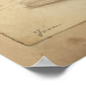 ヴィンテージ1880のゴルファーのシルエット – アーカイブプリント ポスター (角)