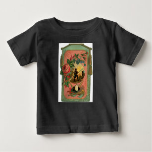 ヴィンテージ1880の消防士のアートワーク ベビーTシャツ