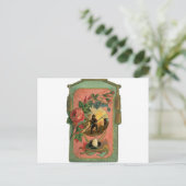 ヴィンテージ1880の消防士のアートワーク ポストカード (スタンド正面)