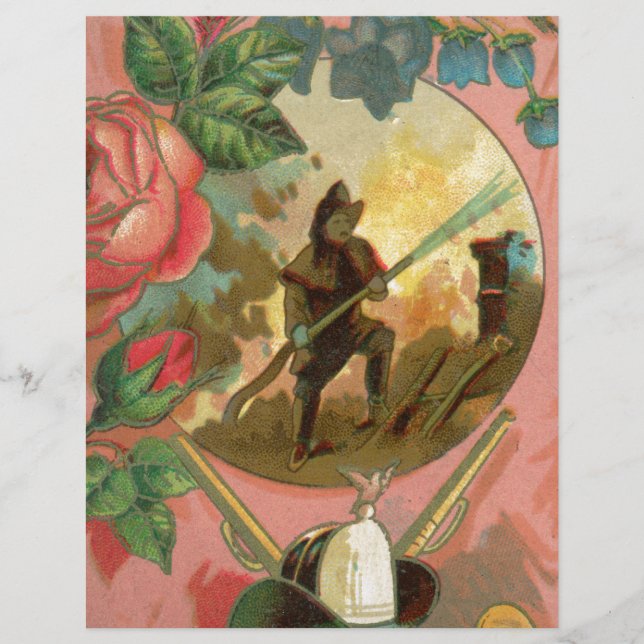 ヴィンテージ1880の消防士の戦闘機カバー (正面)