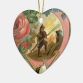 ヴィンテージ1880の消防士の戦闘機カバー セラミックオーナメント (左)