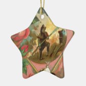 ヴィンテージ1880の消防士の戦闘機カバー セラミックオーナメント (左)