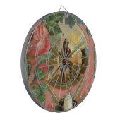 ヴィンテージ1880の消防士の戦闘機カバー ダーツボード (正面左)