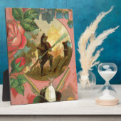 ヴィンテージ1880の消防士の戦闘機カバー フォトプラーク (側面)