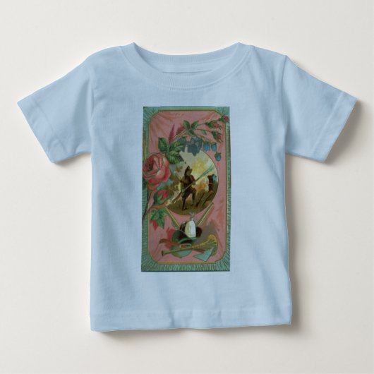 ヴィンテージ1880の消防士の戦闘機カバー ベビーTシャツ (正面)