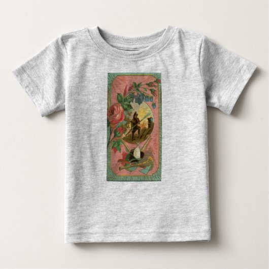 ヴィンテージ1880の消防士の戦闘機カバー ベビーTシャツ (正面)