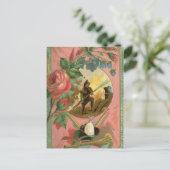 ヴィンテージ1880の消防士の戦闘機カバー ポストカード (スタンド正面)